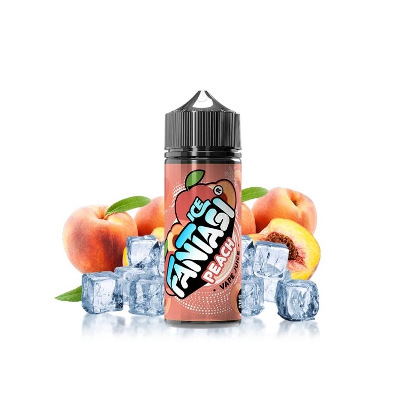 E-liquide Peach Ice 100ml - Fantasi | Saveur Pêche Glacée Fabriquée en Angleterre | Eleciga CONTENANCE  100ml