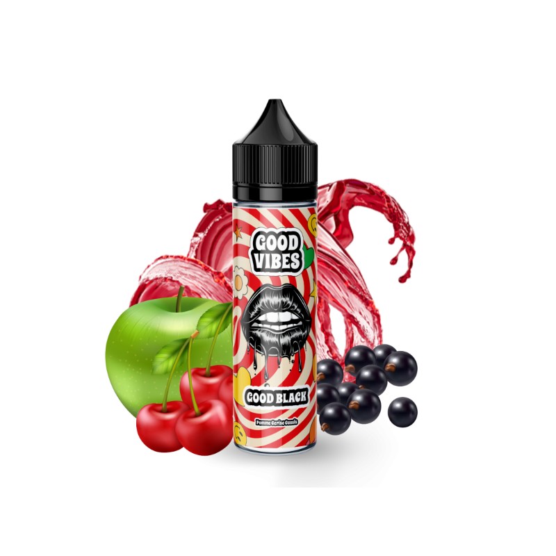 E liquide Good Black 00mg 50ml - Good Vibes | Eleciga CONTENANCE  50ml