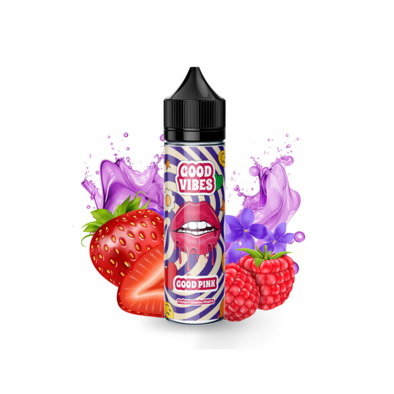 E liquide Good Pink 00mg 50ml - Good Vibes | Eleciga CONTENANCE  50ml