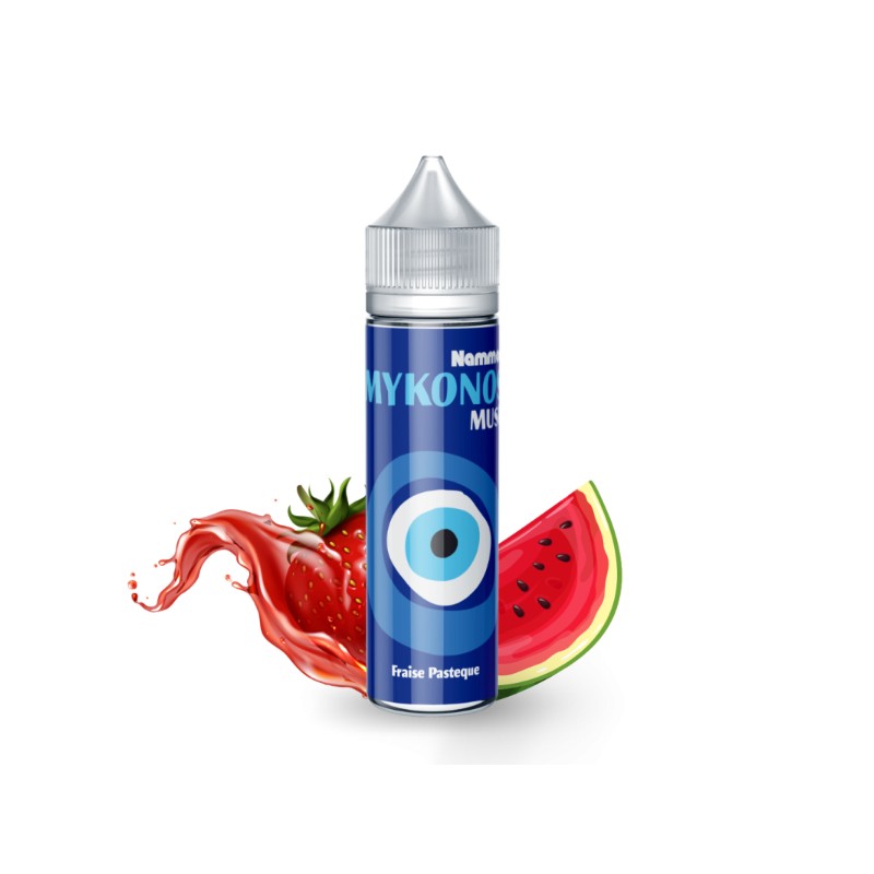 E-liquide Mykonos 50ml - Nammos | Pastèque et Fraise | Eleciga CONTENANCE  50ml