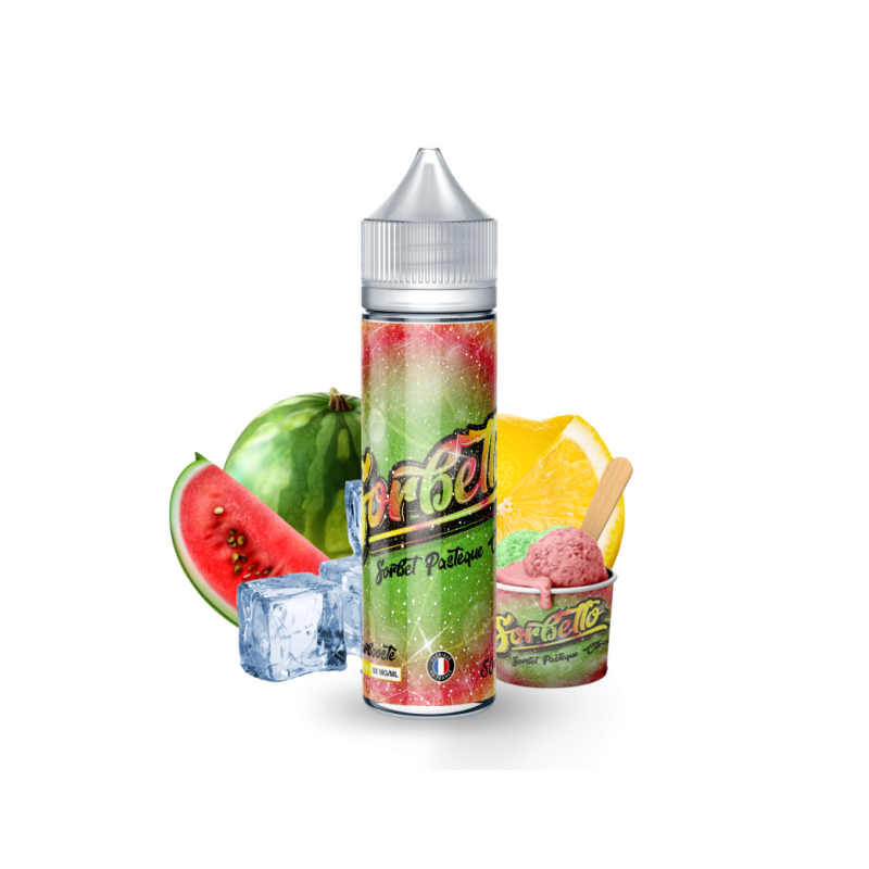 E liquide Sorbet Pasteque Citron 00mg 50ml - Sorbetto | Eleciga CONTENANCE  50ml