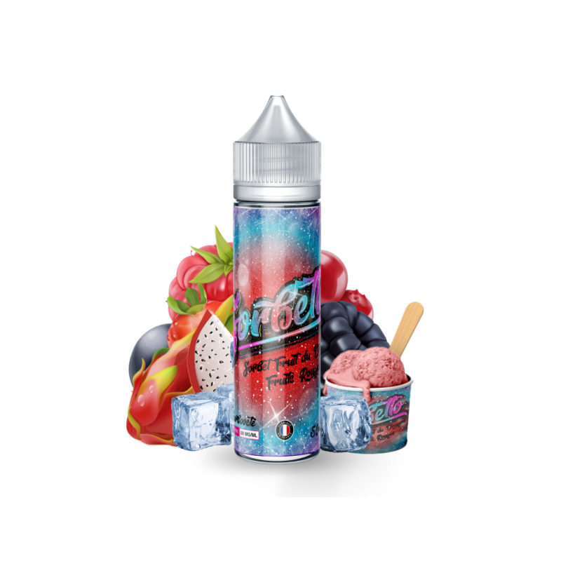 E liquide Sorbet Fruits du Dragon Fruits Rouges 00mg 50ml - Sorbetto | Eleciga CONTENANCE  50ml