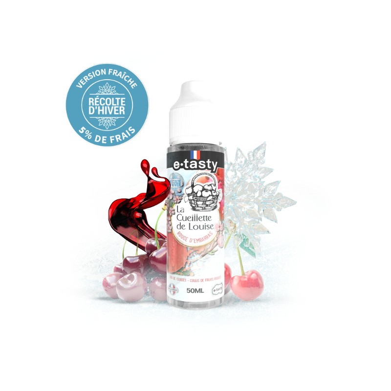 E-liquide Rouge d'embarras d'hiver 50ml - La Cueillette de Louise | E-tasty | Duo de cerises, Coulis de fruits rouges et frais | CONTENANCE  50ml