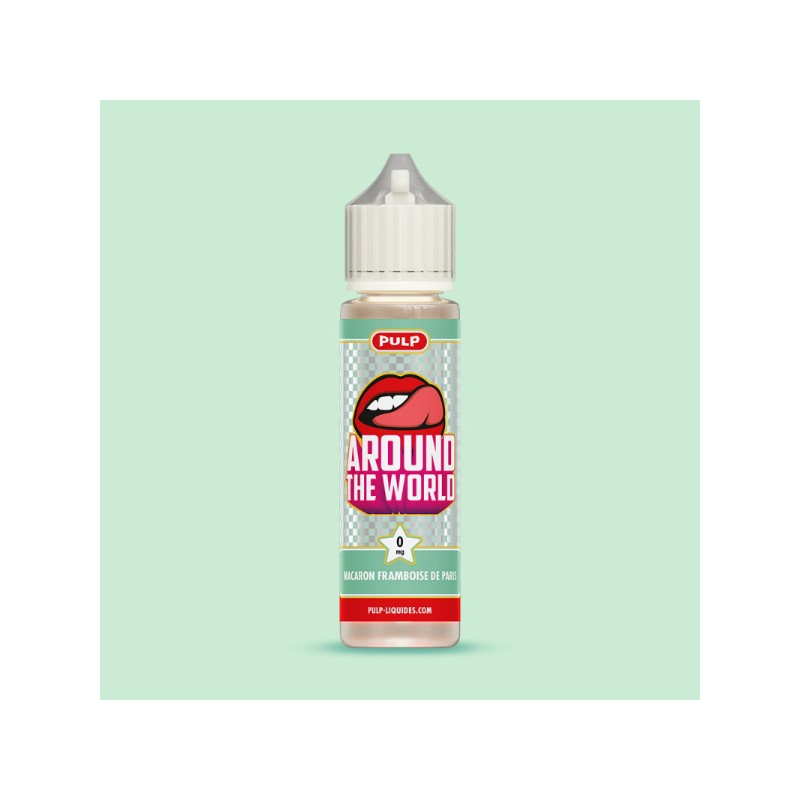 E-liquide Macaron Framboise de Paris 00mg 50ml Around the world - Pulp | Eleciga