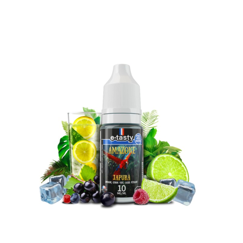 E-liquide Japura 10ml - Limonade Citron Vert Cassis Pétillant - E-tasty | Eleciga NICOTINE ( SELS ) 10mg