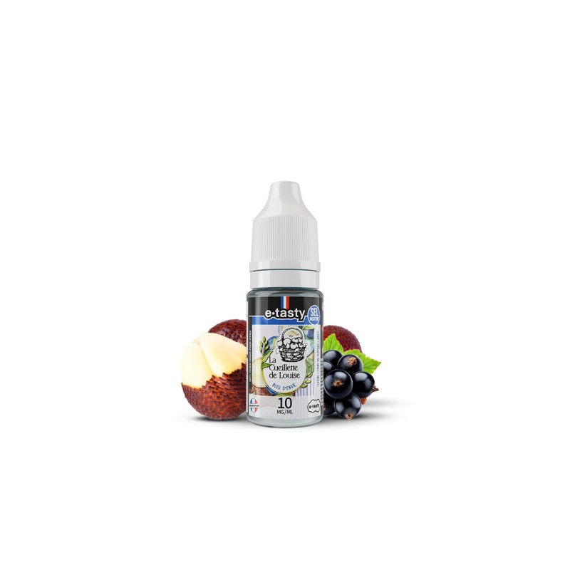 E-liquide Bleu d'envie 10ml Sels de Nicotine Cassis, Baies et Fruit du Serpent La Cueillette de louise - E-tasty | Eleciga NICOTINE ( SELS ) 10mg