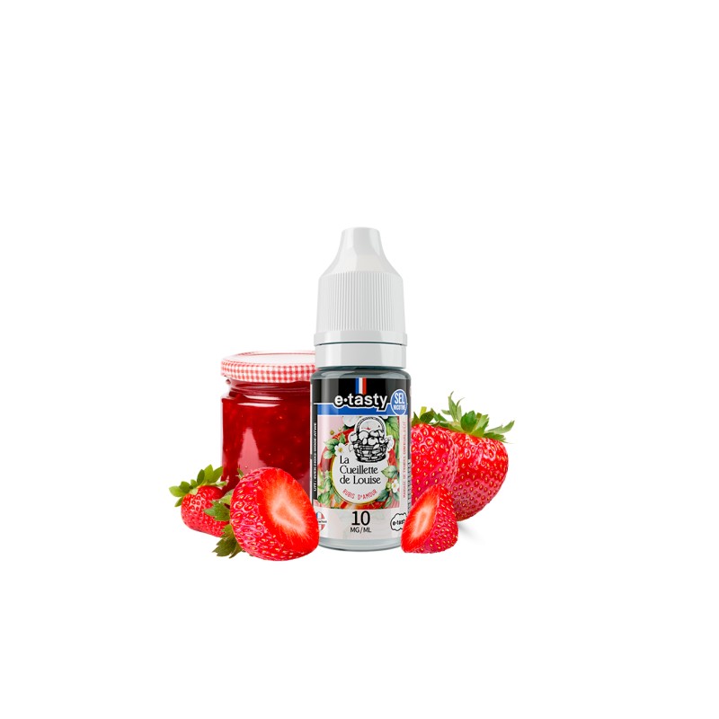 E-liquide Rubis d'Amour - Mariage de Fraises et Confiture 10ml Sels de Nicotine La Cueillette de louise - E-tasty | Eleciga NICOTINE ( SELS ) 10mg