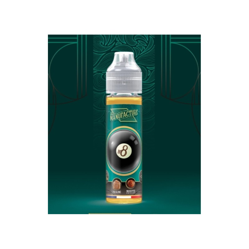 E liquide Praliné Noisette Grillée N°8 00mg 50ml La Manufacture | Eleciga CONTENANCE  50ml