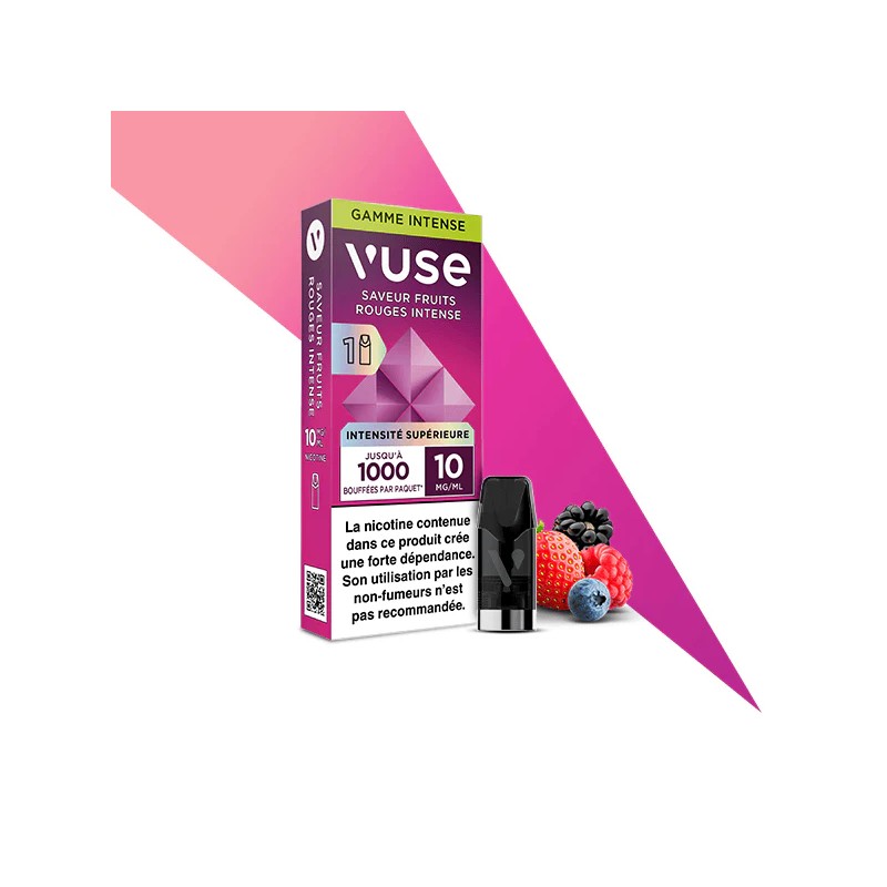 Fruits Rouges Intense Capsules Pré-remplies Pod Reload Intense - Vuse | Eleciga NICOTINE  10mg