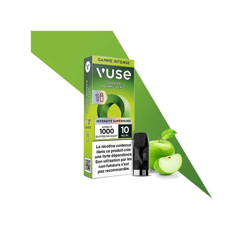 Pomme Verte Capsule Pré-remplie Pod Reload Intense - Vuse | Eleciga NICOTINE  10mg