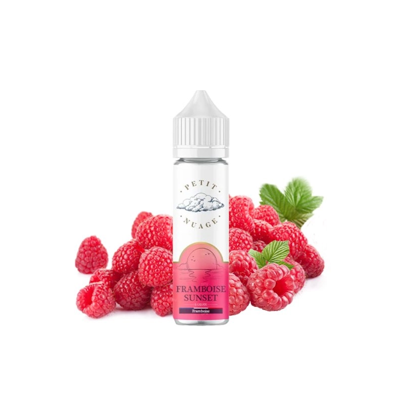 E liquide Framboise Sunset 00mg  50ml Petit Nuage | Eleciga CONTENANCE  50ml