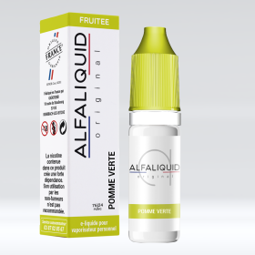 E-liquide pomme verte 10ml Alfaliquid Original