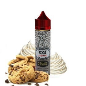 Cookies & Cream 50ml 00mg - KXS Liquid ZHC Mix - Crème glacée et cookies
